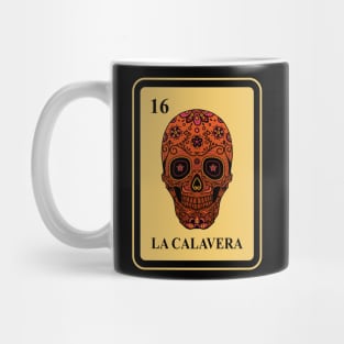 Mexican La Calavera lottery traditional Sugar Skull Mug